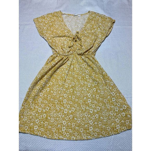 Roxy Dresses & Skirts - Roxy yellow floral juniors mini dress size S